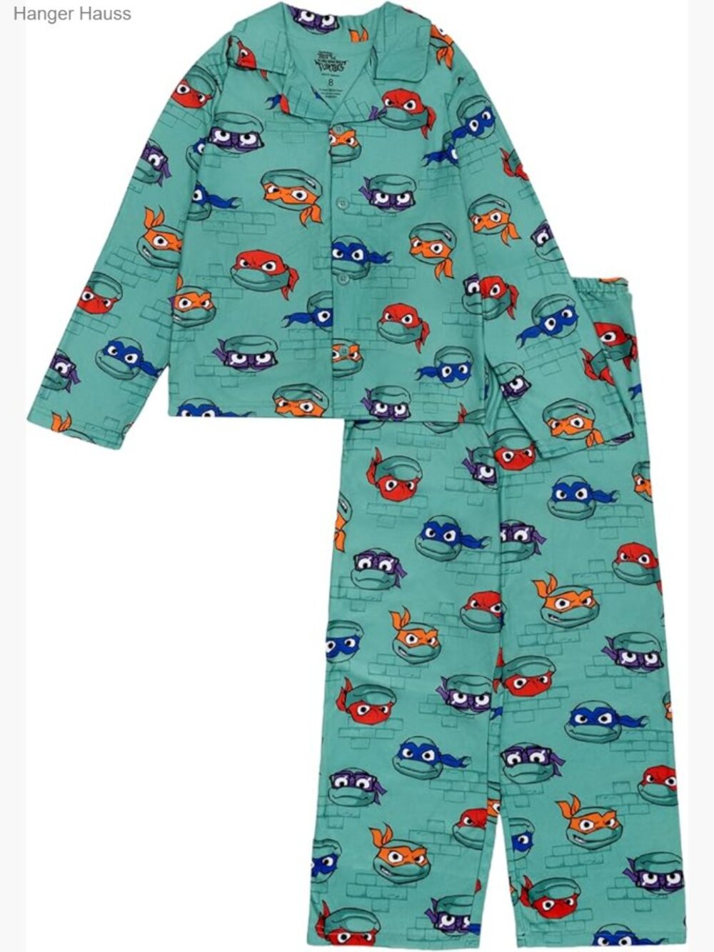 Boys' 2-Piece Button Down Pajama Set, Loose Fit